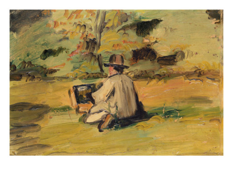 An Artist at Work - Paul Cezanne Painting